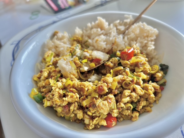 Fried rice at a local restaurant in the Pattaya area