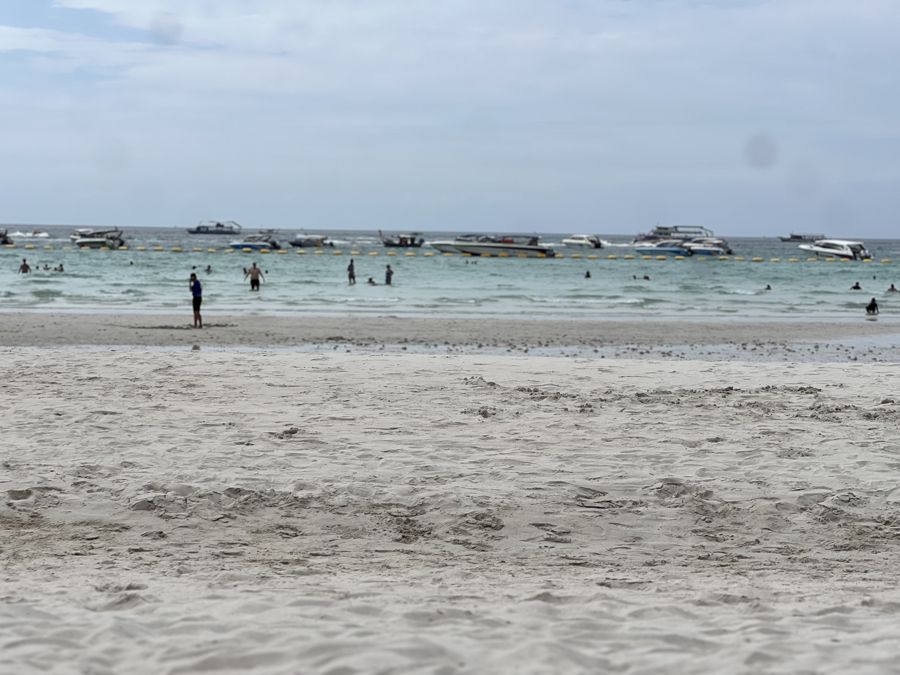 A clear-water beach on Koh Larn island, a short ferry from Pattaya